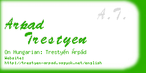 arpad trestyen business card